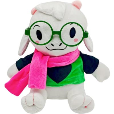 Schattig Ralsei Pluche Speelgoed Deltarune Spelpersonage Ralsei Merchandise Zacht Knuffeldier Pluche Verzamelobject Verjaardag Kerstcadeau Voor Fans 25cm pink