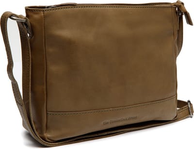 The Chesterfield Brand Leren Schoudertas Schoudertas Weimar Shoulderbag Olive Green Kaki