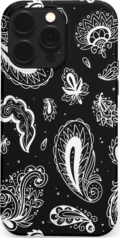 Casetastic Hoesje Geschikt voor Apple iPhone 14 Pro Max Magsafe - Stijlvolle Beschermende Duo-layer Case - Paisley pracht