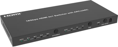 DVDO 4K 4x1 HDMI switch met ARC