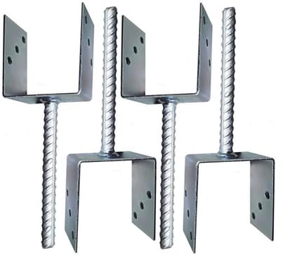 Heavy Duty U Type Pergola Beugels voor Hekpalen - Gegalvaniseerd Staal 4mm - Ideaal voor Bouw en Verbetering