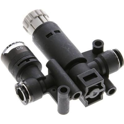 Pneumatische Drukregelaar 6mm met manometer