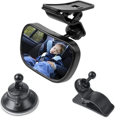 Solidchoice - Baby Achteruitkijkspiegel voor Autostoel, 360° Verstelbaar