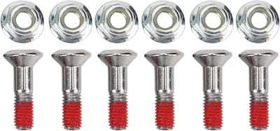 6-delige M8 Aluminium Gear Bouten Set met Moeren voor Motor Gear Bevestiging en Vervanging van Bouten en Schroeven