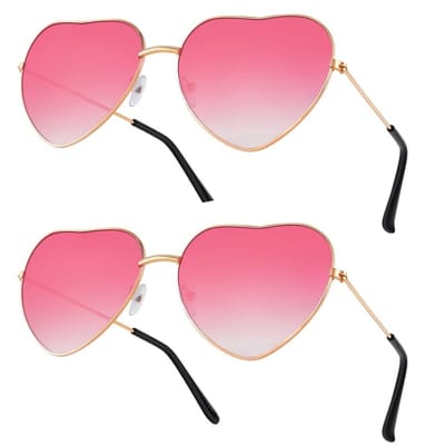 Dailygoody - Hippy Specs Zonnebril - Retro Festival Bril - 100% UV-bescherming - Snoepkleur - Funky Accessoires - Geschikt voor Kinderen - Hippe Bril