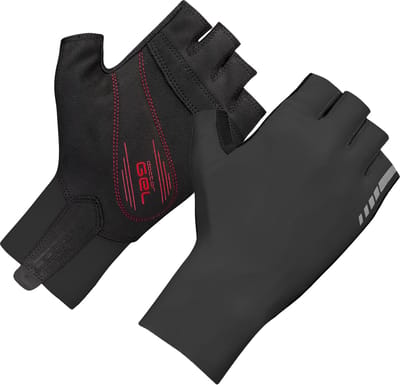GripGrab - Aero TT RaceDay Aerodynamische Tijdrit Wielren Fietshandschoenen Korte Vinger - Zwart - Unisex - Maat M