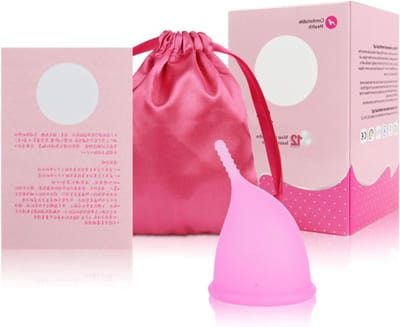 Ergonomische Roze Siliconen Menstruatiecup - Vouwbare, BPA-vrije Vrouwenhygiëne Cup voor Comfort en Gebruiksgemak tijdens de Menstruatie
