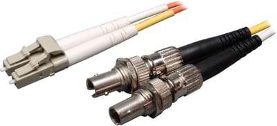 Tripp Lite 1-ft. LC/ST M/F 50/125 Duplex Multimode Adapter Cable