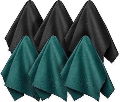 Microvezeldoeken voor het reinigen van brillen, tablets en mobiele telefoons - 6 stuks, 20 x 20 cm