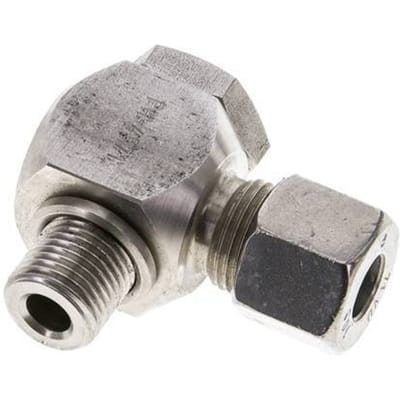 10S & M16x1.5 RVS Swivel Joint Snijringkoppeling Buitendraad 400bar Draaibaar ISO 8434-1