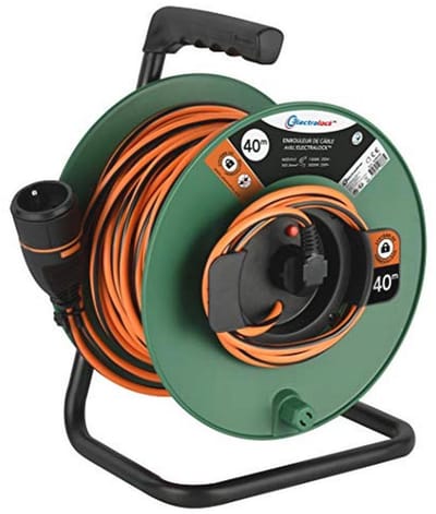Tuinsnoer met Haspel - 40 m - 3G1.5 mm - Vergrendelingssysteem