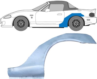 Reparatiepaneel achterspatbord voor Mazda MX-5 1998-2005 NB / Links