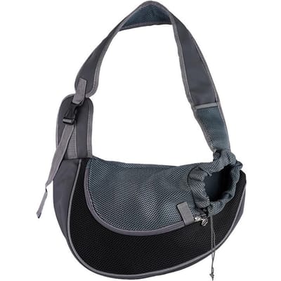 Huisdier Kat Hond Draagrugzak Reis Draagtas Schoudertassen Mesh Sling Pack Huisdier Draagbenodigdheden Crossbody Tas S zwart
