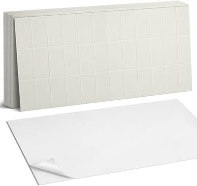 Coloray Plaktegels - Rechthoekige tegels in een raster Zelfklevende Wandtegels - 40 cm x 20 cm - Romig Plaktegels - 10 stuks - Rechthoek PVC Tegels - Plaktegels Badkamer - Vloertegels Zelfklevend - Vinyltegels Vloer Zelfklevend - Portugese Tegels