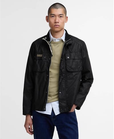 International Wax Cotton Jacket - Black