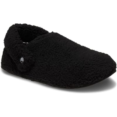 Crocs Classic Cozzzy Slipper Polyester Dames Zwarte Slippers