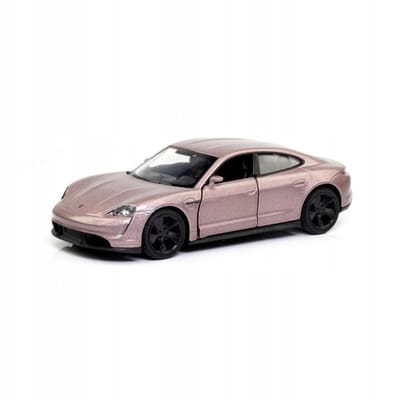 RMZ Porsche Taycan Turbo S - Roze metalen speelgoedauto 1:32 - Vanaf 3 jaar