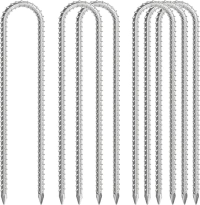6x Zware Metalen Grondpennen 30cm U-vormig – Gegalvaniseerd Staal voor Trampoline, Partytent & Doelnetten