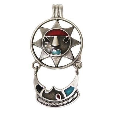 Aztec Tesoro hanger Omete Cuhtli
