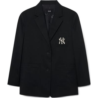 MLB New York Yankees Logo Uni Imprimé Costume Décontracté Costumes pour Femmes Noir 3FJKB0231-50BKS S black