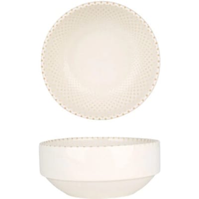 Rinart Serveerschaal - Punto - Porselein - 12 cm (340cc) - set van 2