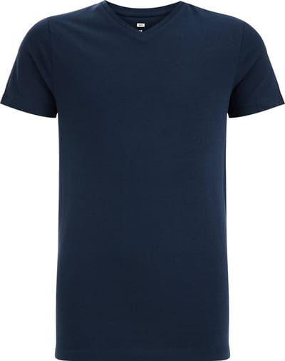 WE Fashion Jongens T-shirt met V-hals van katoenmix
