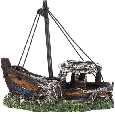 Allecto - Aquarium Ornament - Shipwreck Decoratie - Hoogwaardige