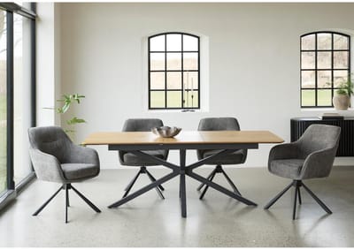 Nordic Home - Marcie uitschuifbare eettafel 90x160-200 cm - naturel