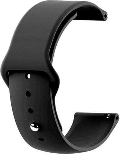 Siliconen bandje - geschikt voor Garmin Vivoactive 4 / Venu 3 / Venu 2 / Forerunner 255 / Forerunner 265 / 570 (47mm) - zwart