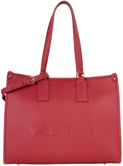 VALENTINO schoudertas shopper met laptopvak Foxy Re Shopping Bag Rubino rood