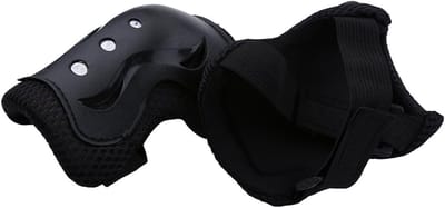 Kinderen Beschermingsset - Sportbescherming Set - Buitensporten - Ademend Materiaal - 6 Stuks - Zwart