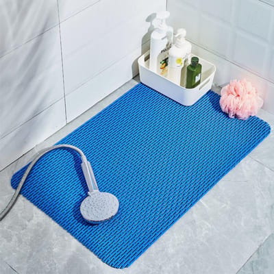 Thuis Badkamer Antislip Mat Douche Bad Antislip Vloermat Toilet Badkamer Badkamer Waterdichte Voetmat Holle Mat 40*60cm blue