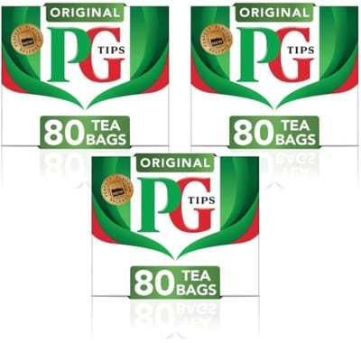 PG Tips One Cup Thee Original Zwarte Thee, Sinds 1930 Voor Echte Theeliefhebbers, Verfrissende Aromatische Smaak, 240 Zakjes, 1 Pak met Kajal Sticker
