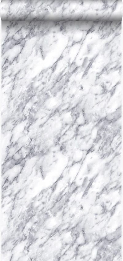 Origin Wallcoverings behang marmer donker ivoor wit - 53 cm x 10.05 m - 347388