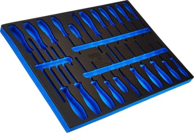 BGS 3/3 Werkplaatswageninleg LEEG voor: 23-delige Schroevendraaierset - 4014-5