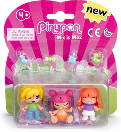 Pinypon kids & baby 3-pack
