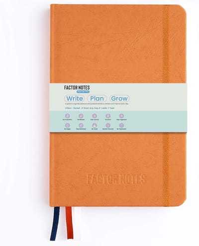 Ongedateerde Jaarplanner A5: Dagelijks, Wekelijks & Maandelijks Overzicht met Gewoonte Tracker en Stickers