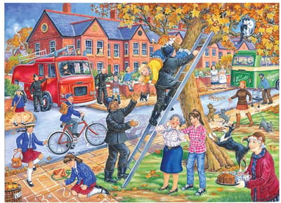 House of Puzzles legpuzzel XXL Saving Miss Kitty 250 stukjes puzzel.