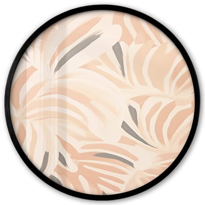 Poster in lijst Rond - Fotolijst 40x40 cm - Posters - Pastel - Kunst - Abstract - Ronde posterlijst zwart - Decoratie - Wanddecoratie woonkamer - Muurdecoratie slaapkamer