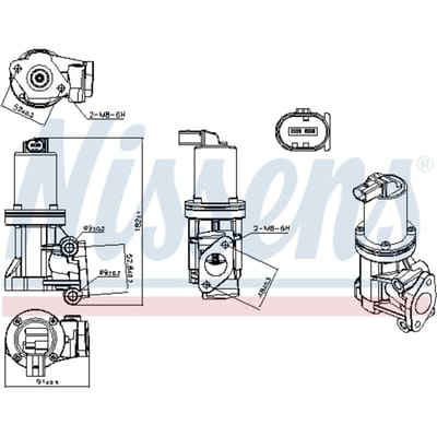 EGR-klep NISSENS 98307