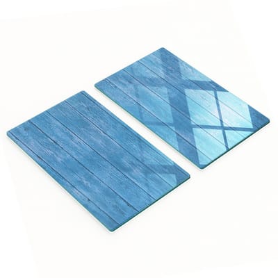 Geharde multifunctionele decoratieve glazen planken, houten planken 2x30x52 cm