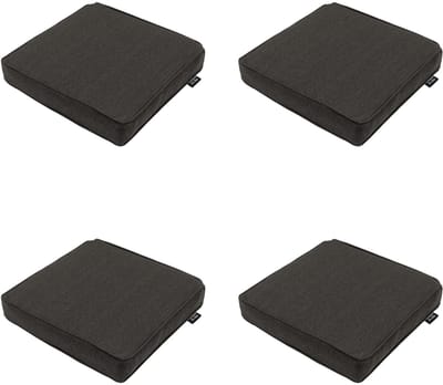 Madison - Zitkussen Dark grey canvas eco+ - Ca. 40x40 cm - Set van 4