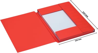 Secolor Dossiermap A4 - pak 25 stuks - rood