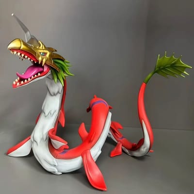 Figurine Anime Digimon Adventure Mega Seadramon Figurines d'Action 17.5cm/6.89in Statue PVC Modèle de Collection Jouets Cadeaux gray