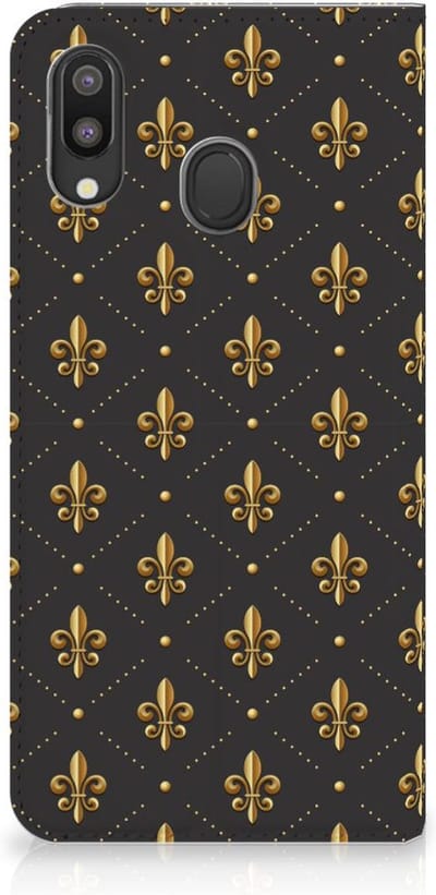 Standcase Hoesje voor Samsung Galaxy M20 Hoesje met Magneet Franse Lelie