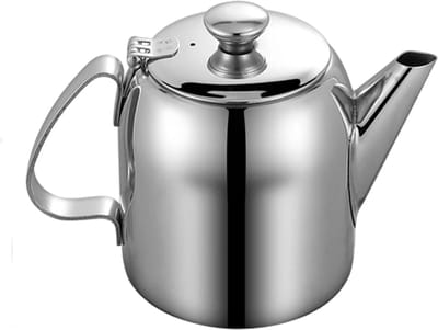 Roestvrijstalen waterkoker - Drankdispenser - Thee en Koffie - Lekvrij ontwerp - 1400 ml inhoud - Zilver