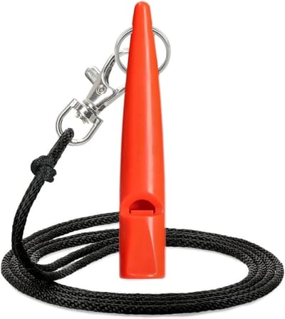 Hondenfluitje in Oranje met Fluitband - Perfect voor Training, Communicatie en Afstand