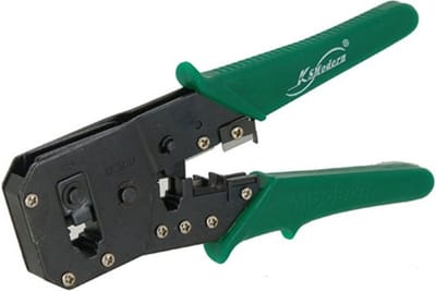 Alles-in-een krimptang voor RJ45-RJ12-RJ11