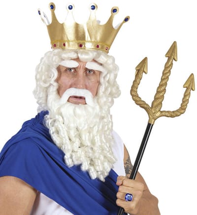 Zeus pruik Olympische god compleet