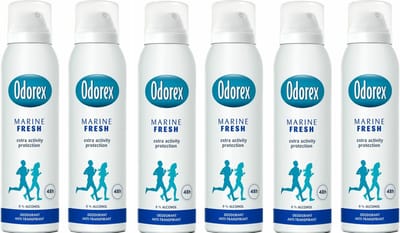 Odorex Marine Fris Deodorant Spray Voordeelverpakking 6 x 150 ml